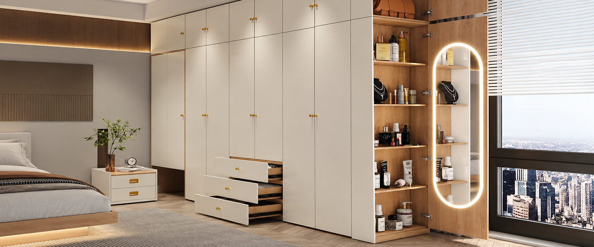 Tailored Storage Designs
Maximize every inch with custom smart storage solutions.