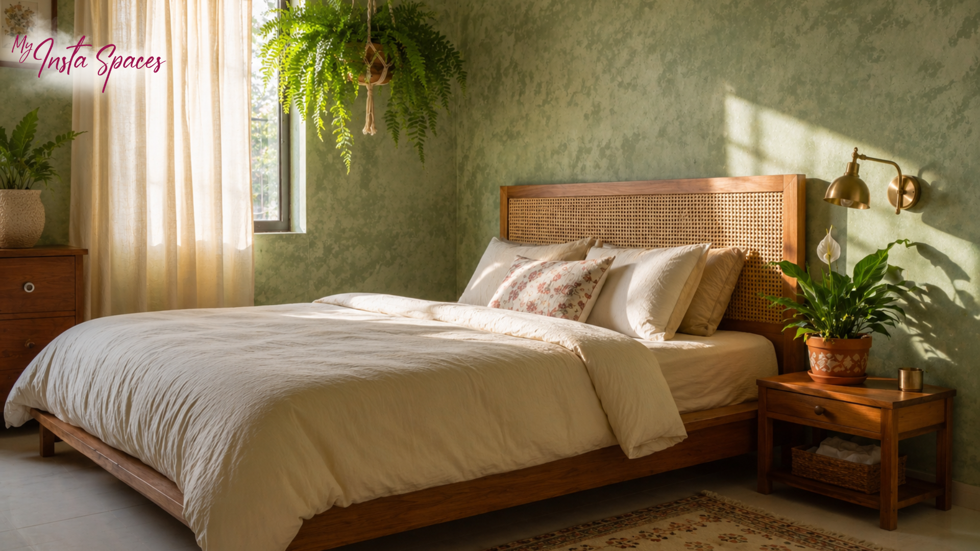 Biophilic bedroom and living room design ideas