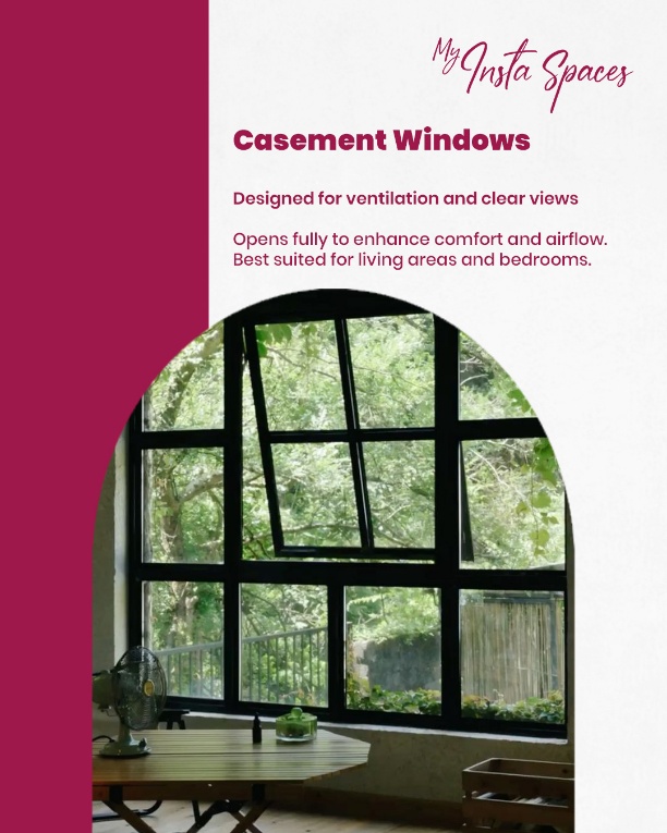 Casement window designs for Bangalore homes with improved ventilation