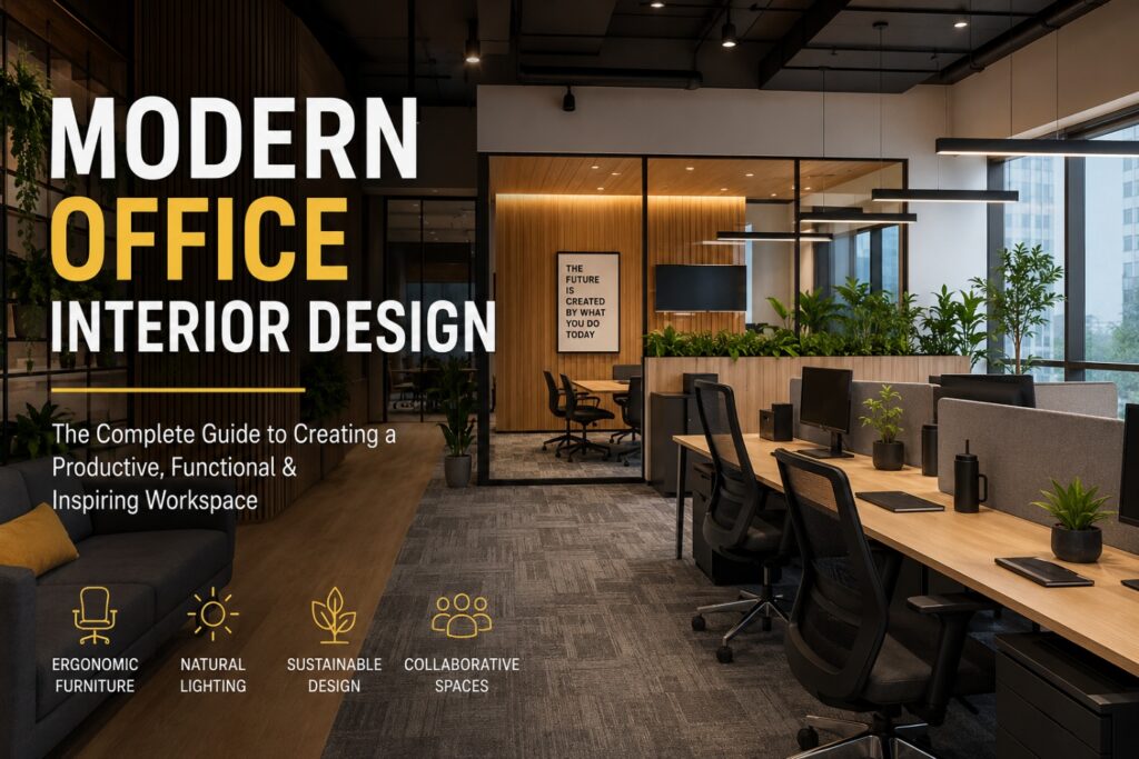 Modern office interior design for a productive workspace