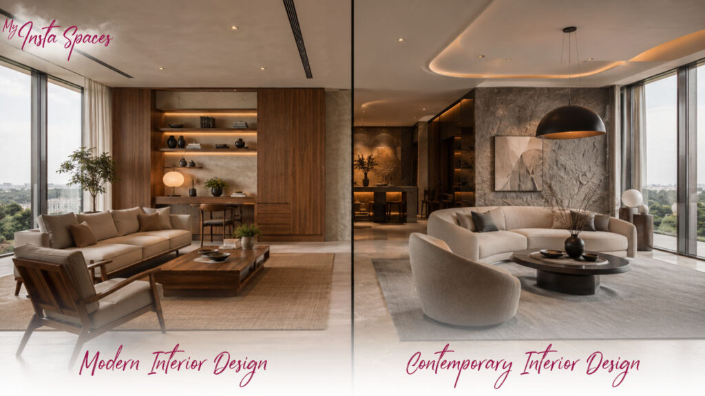 Modern vs Contemporary Interior Design: Key Differences?