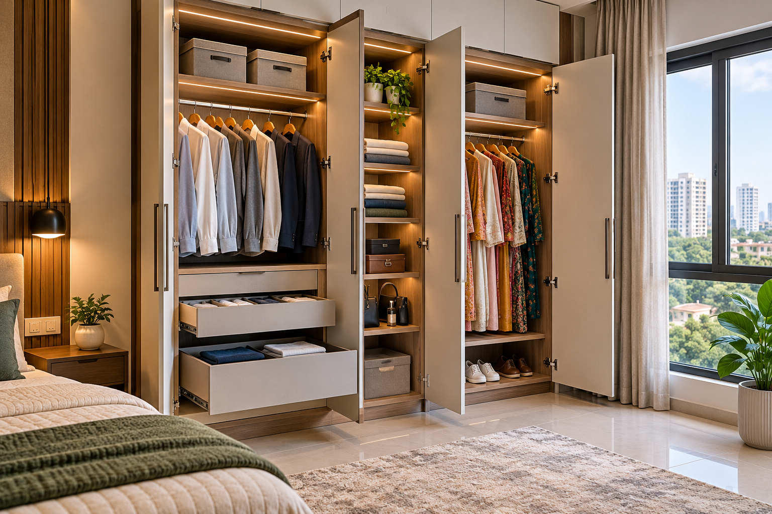 Sliding vs Hinged Wardrobes